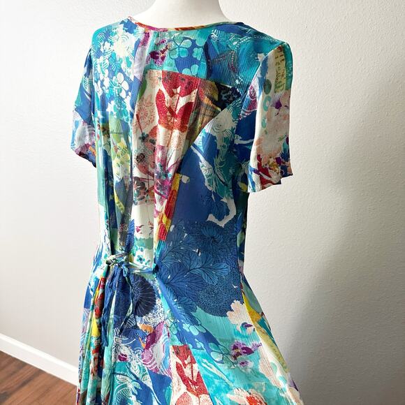 Orientique Naturally Australian Vintage Patchwork Maxi Dress Women's Size XS - Picture 6 of 11